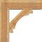 Ekena Millwork Merced Block Rough Sawn Bracket w/ Offset Brace, Western Red Cedar, 8"W x 28"D x 28"H BKT0806X28X28MRC05RWR - alternate 2